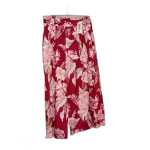 Material Girls Large Floral Print High Waisted Wide Leg Palazzo Pants
